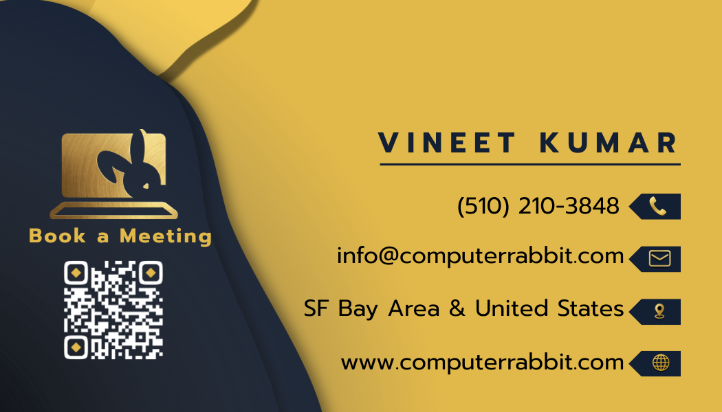 Vineet Kumar business card